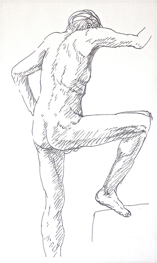 537x900 climbing man drawing - Climbing Drawing