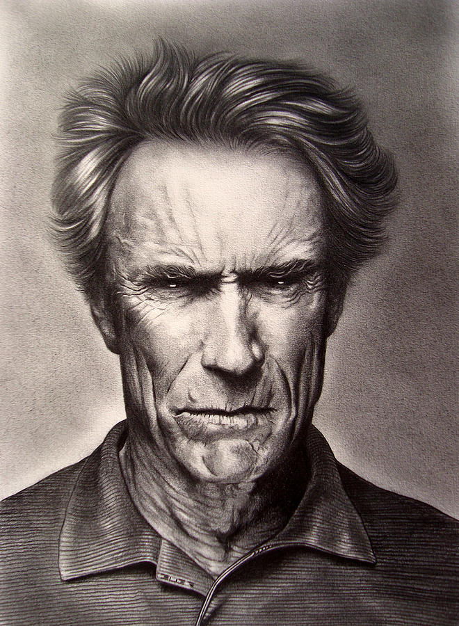 660x900 Clint Eastwood Drawing - Clint Eastwood Drawing