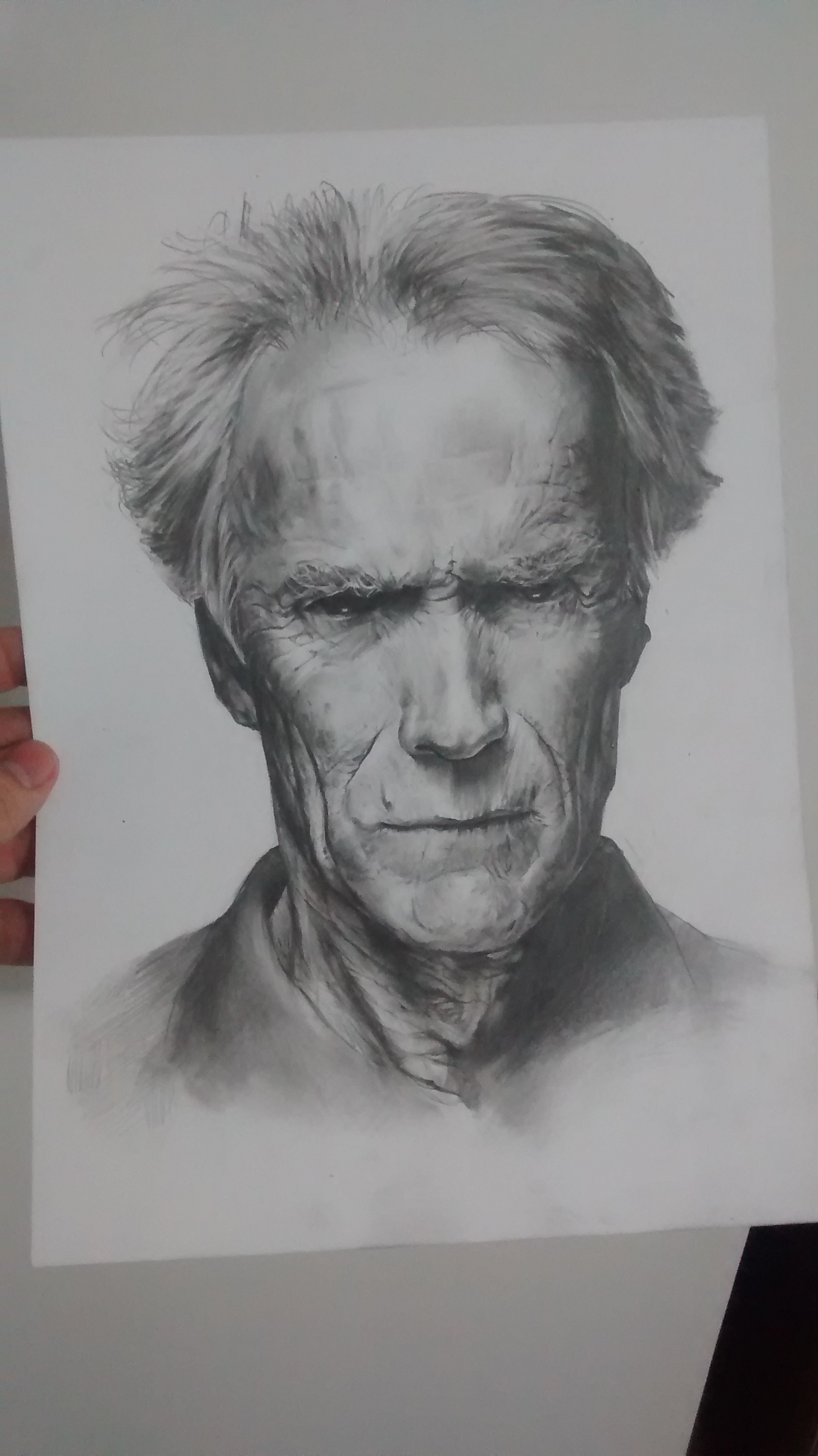 1456x2592 Clint Eastwood Drawings - Clint Eastwood Drawing