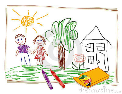 400x309 Drawing With Crayons Clipart - Clipart Drawing Pictures