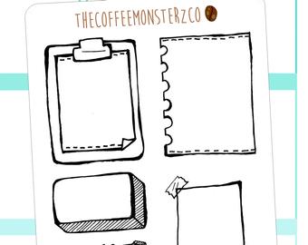 340x270 hand drawn clipboard etsy - Clipboard Drawing