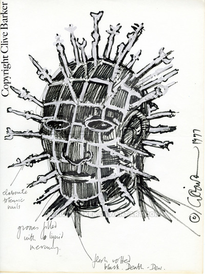 400x534 Pinhead Illustration - Clive Barker Drawings