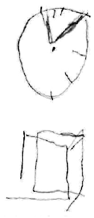 302x702 zg's drawing of a clock face from memory - Clock Face Drawing