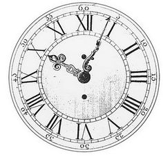 236x228 antique clock face graphics from school book knickoftimefree - Clock Face Drawing