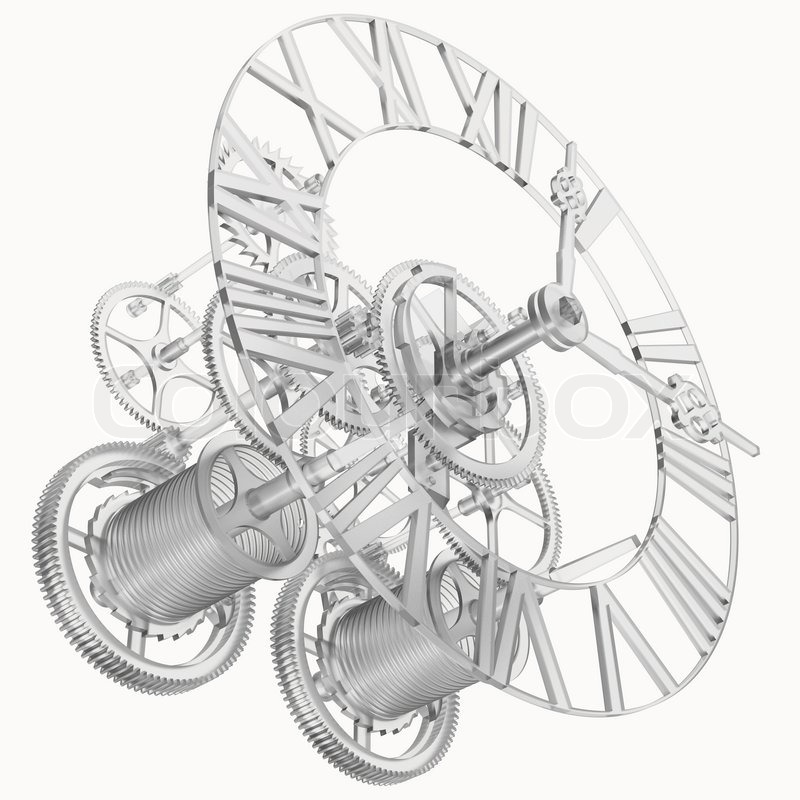 Clock Gears Drawing at Explore collection of Clock