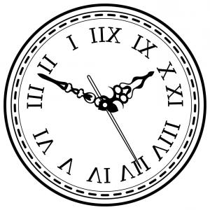 300x300 Vintage Clock Hand Drawn Sketch Isolated Vector Soidergi - Clock Line Drawing