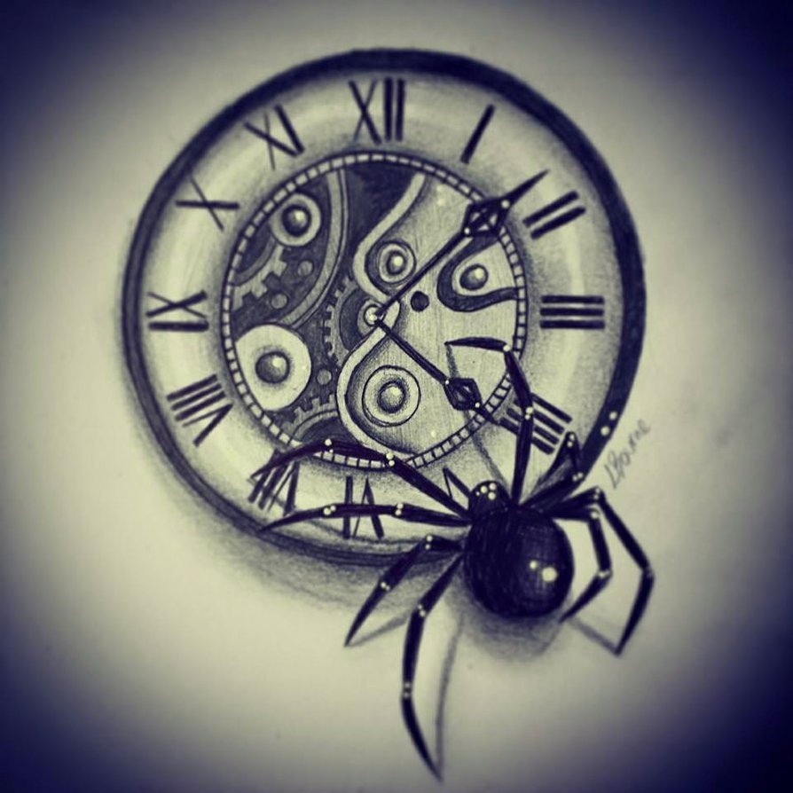 894x894 Pictures Of Clock Tattoo Drawing Kidskunst Fo - Clock Tattoo Drawing