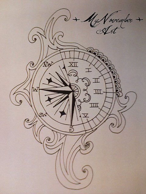 480x640 The Time Tattoos Clock Tattoo Design, Tattoo Designs, Picture - Clock Tattoo Drawing