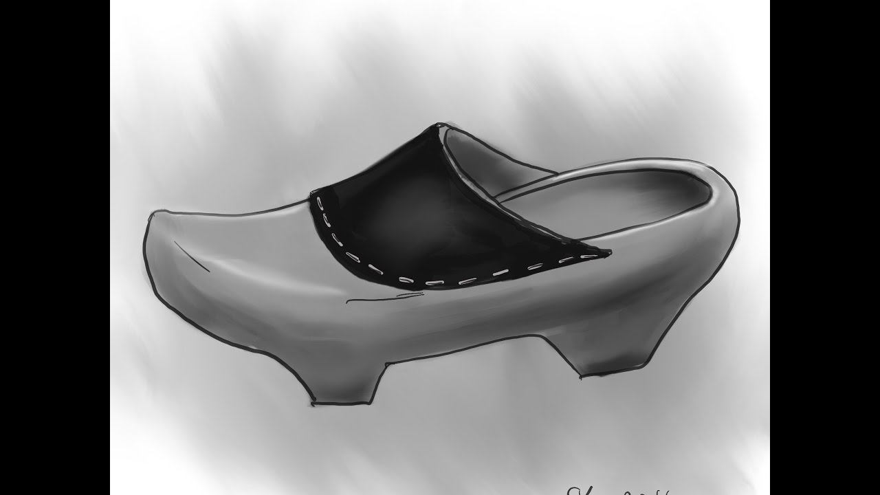 1280x720 Daily Sketch - Clogs Drawing