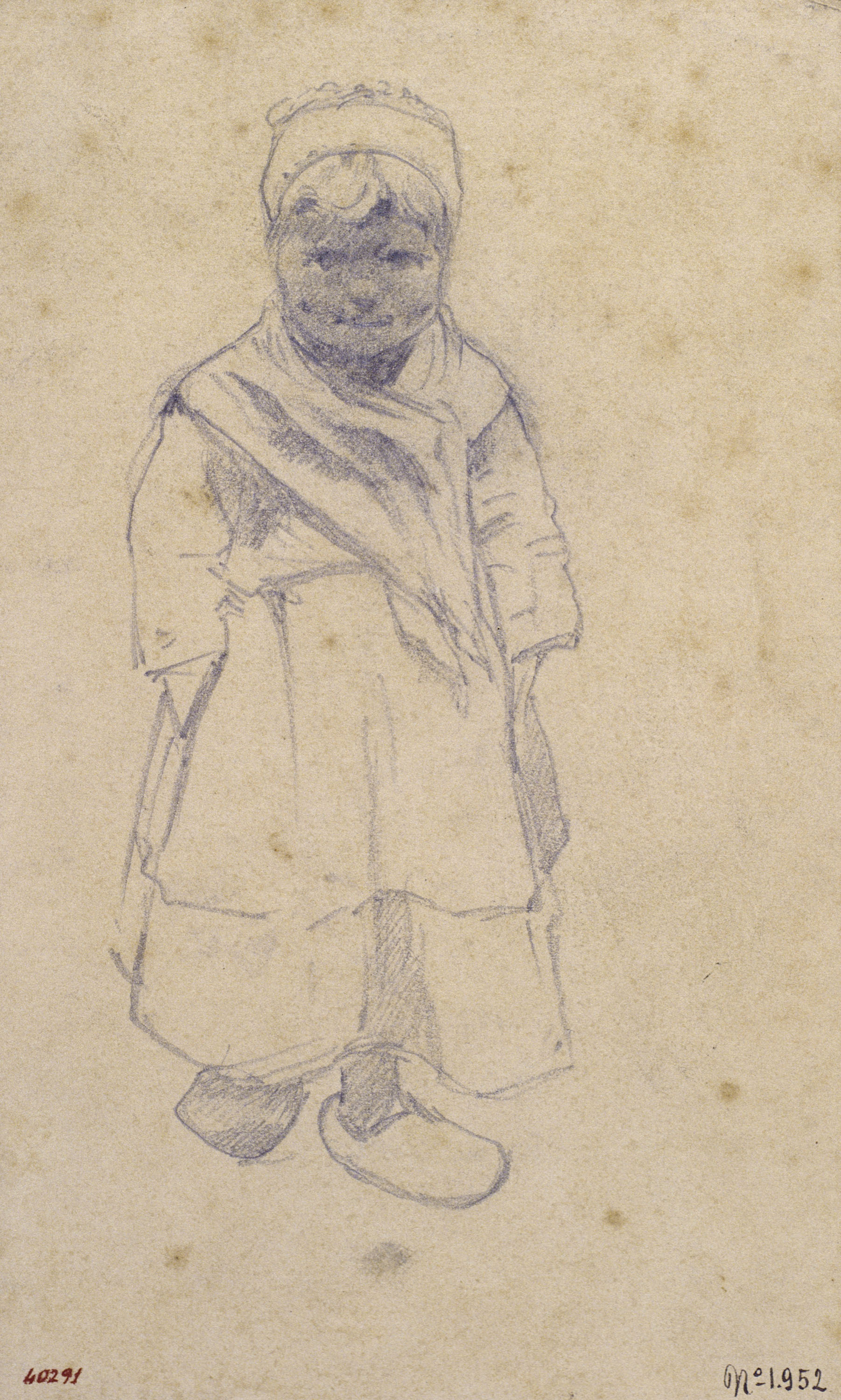 1802x3000 Girl With Clogs Museu Nacional D'art De Catalunya - Clogs Drawing