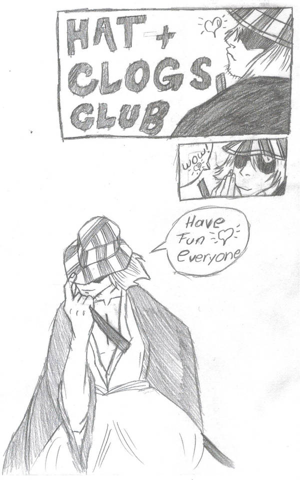 600x960 Hat And Clogs Club - Clogs Drawing