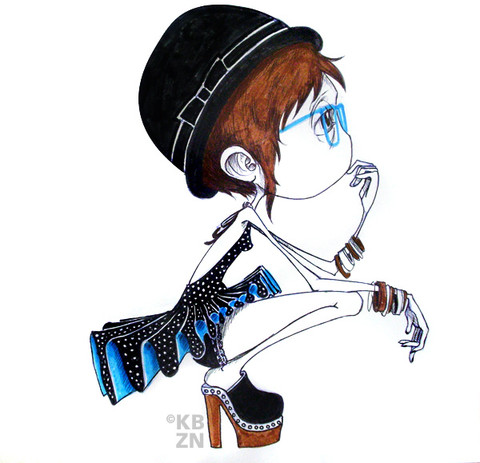 480x463 Carlota - Clogs Drawing