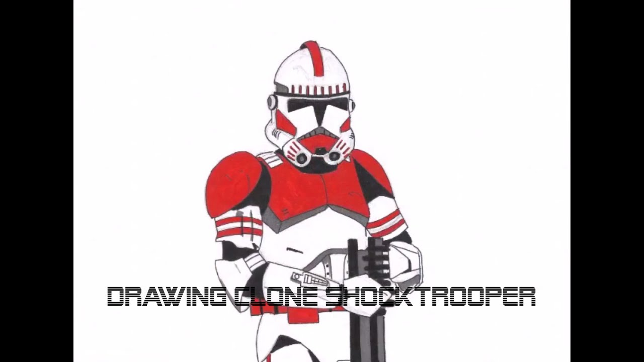 1280x720 drawing clone shock trooper - Clone Drawing