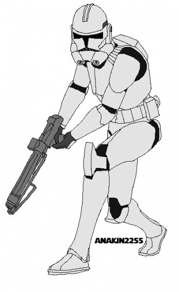 369x600 clone trooper drawing - Clone Trooper Drawing