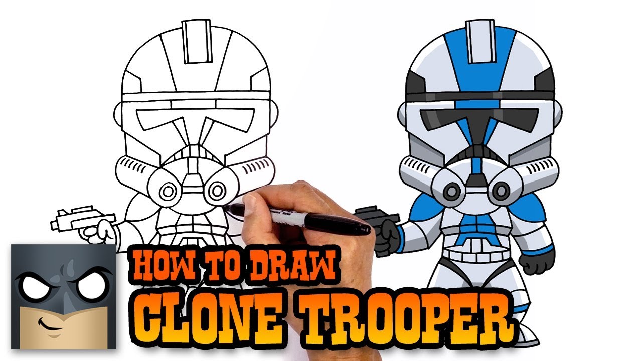 1280x720 how to draw star wars clone trooper - Clone Trooper Drawing
