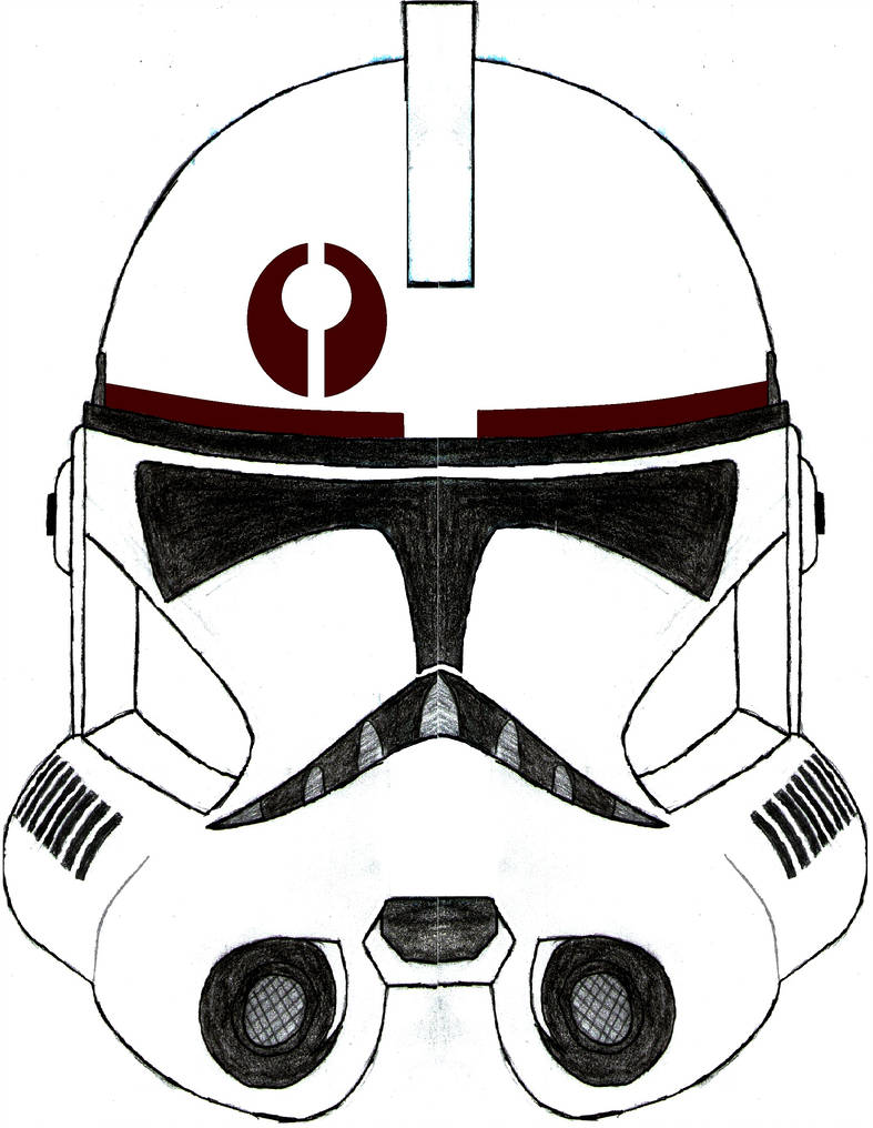 Clone Trooper Helmet Drawing at Explore collection