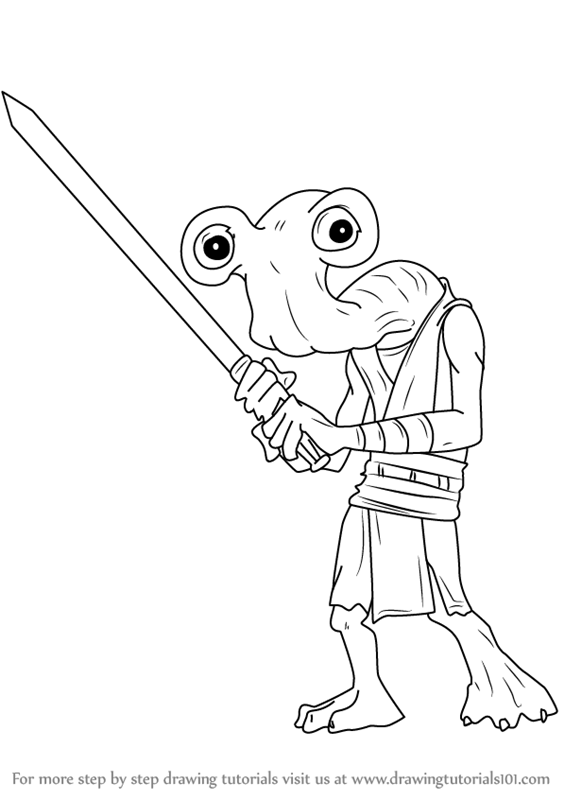 564x800 Learn How To Draw Byph From Star Wars - Clone Wars Drawings