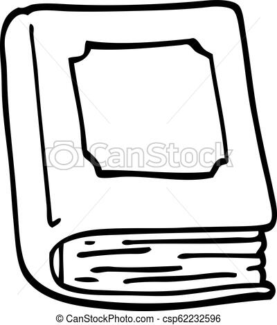400x470 Line Drawing Cartoon Closed Book - Closed Book Drawing
