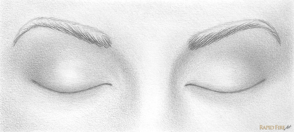 597x269 How To Draw Closed Eyes Rapidfireart - Closed Eye Drawing