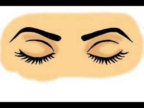 480x360 How To Draw Closed Eyes - Closed Eye Drawing
