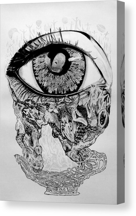 468x740 Closed Eye Canvas Print Canvas Art - Closed Eye Drawing
