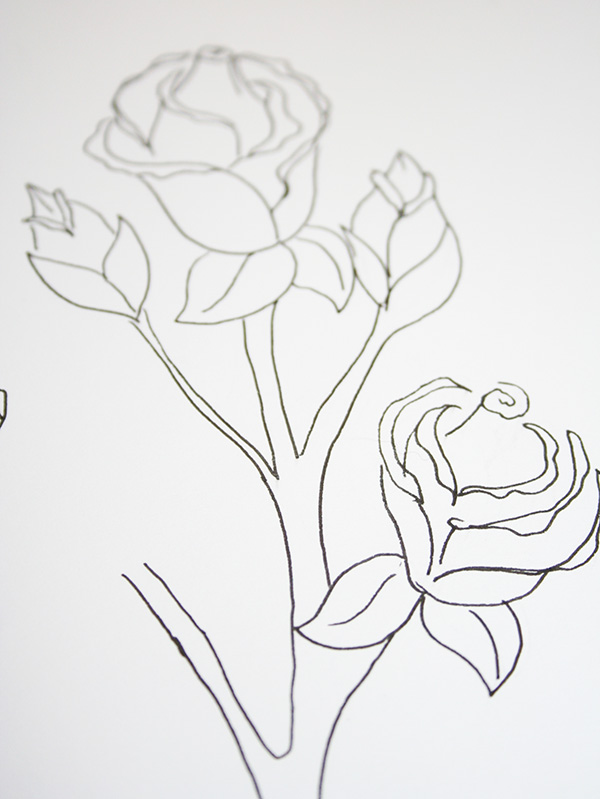 600x799 How To Draw A Rose Ways - Closed Rose Drawing