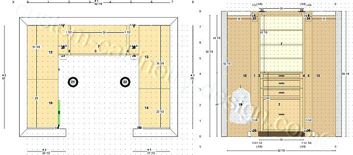 720x317 Cabinet In Closet Designer Closet Cabinets And Closet Remodeling - Closet Drawings