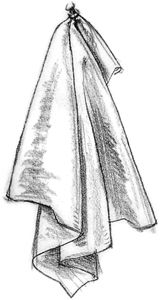 160x300 drop folds - Cloth Drawing