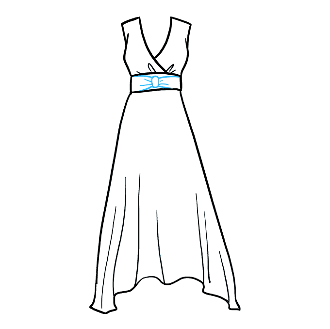 680x678 How To Draw A Dress - Clothes Drawing