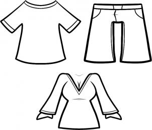 302x260 How To Draw How To Draw Clothes For Kids - Clothes Drawing