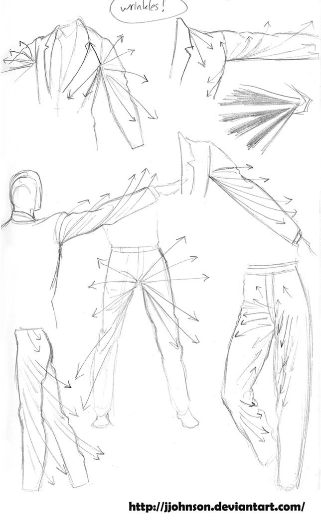644x1045 today's drawing lessons how to draw cloth and folds wrinkles - Clothes Drawing