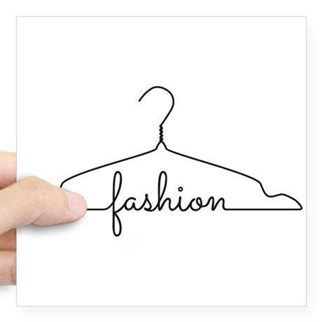 460x460 no wire hangers square stickers - Clothes Hanger Drawing