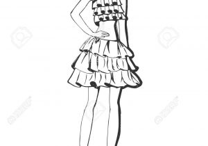 300x210 Fashion Model Drawing Collection Of Fashion Models Drawing - Clothes Model Drawing