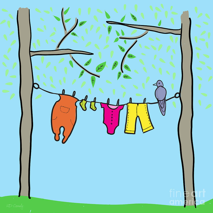 Clothesline Drawing at Explore collection of