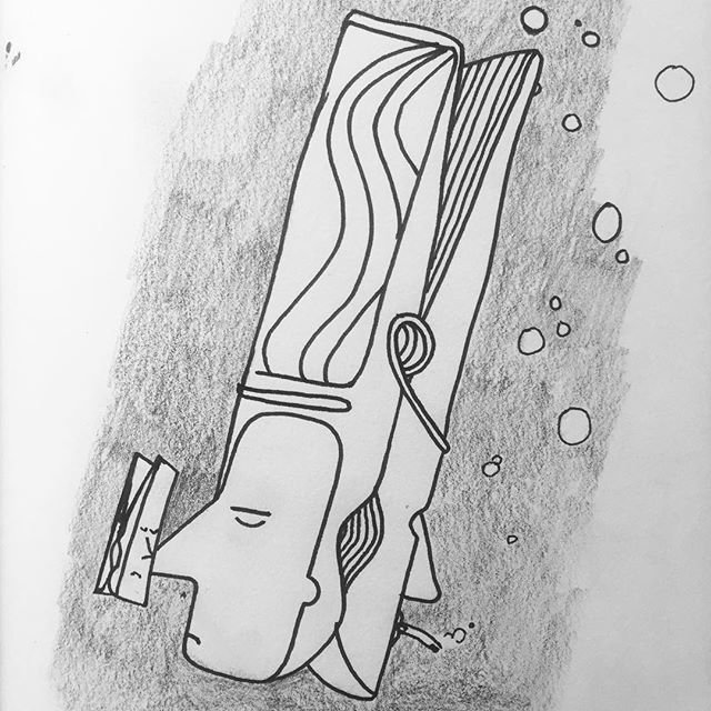 640x640 Sjors On Twitter Oldie But Goldie - Clothespin Drawing