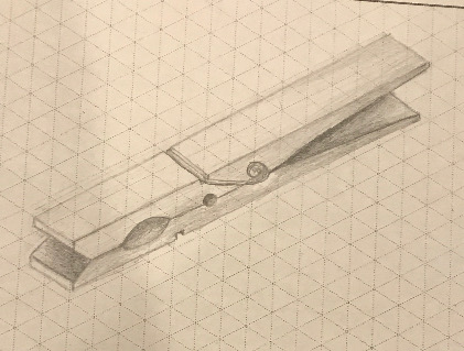 421x319 technical sketching and drawing emily bechtoldt's makerspace - Clothespin Drawing