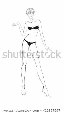 267x470 clothing design body template - Clothing Drawing Templates