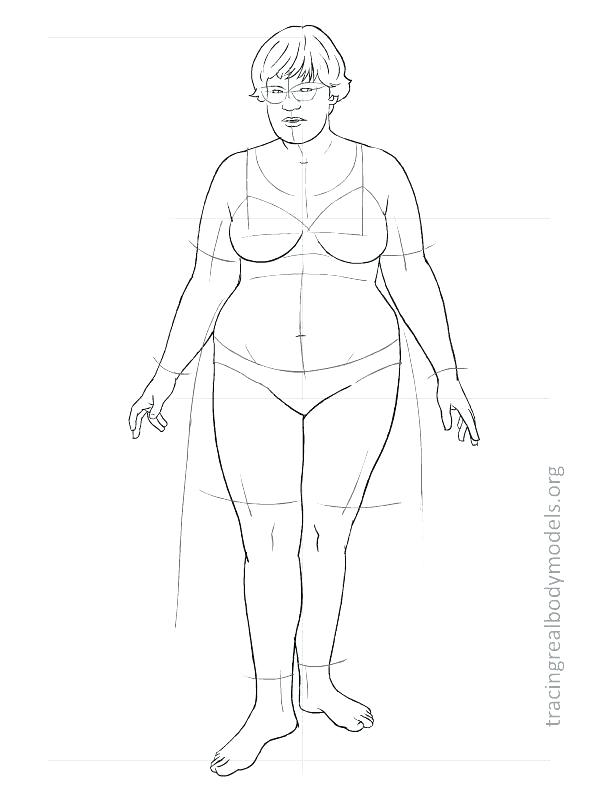 598x792 Fashion Design Model Template - Clothing Drawing Templates