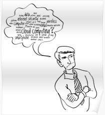 210x230 Cloud Computing Drawing Posters Redbubble - Cloud Computing Drawing
