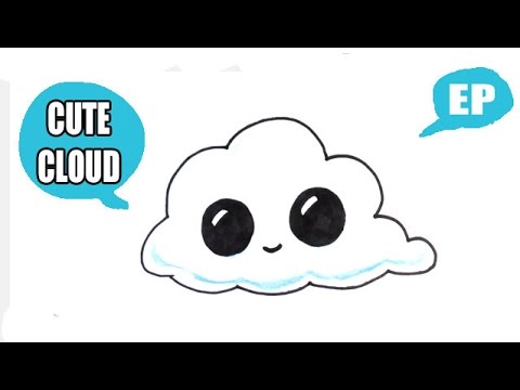 480x360 How To Draw A Cute Cloud - Cloud Drawing Images