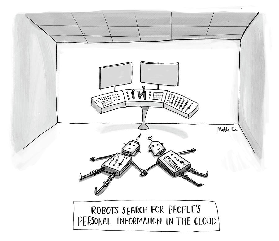 900x776 Robots Search The Cloud - Cloud Drawing Images