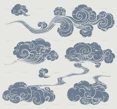 236x219 a set of cloud graphics in oriental style cloud collection - Cloud Drawing Tattoo