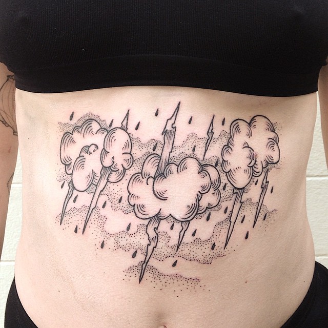 640x640 Best Cloud Tattoo Designs Meanings - Cloud Drawing Tattoo