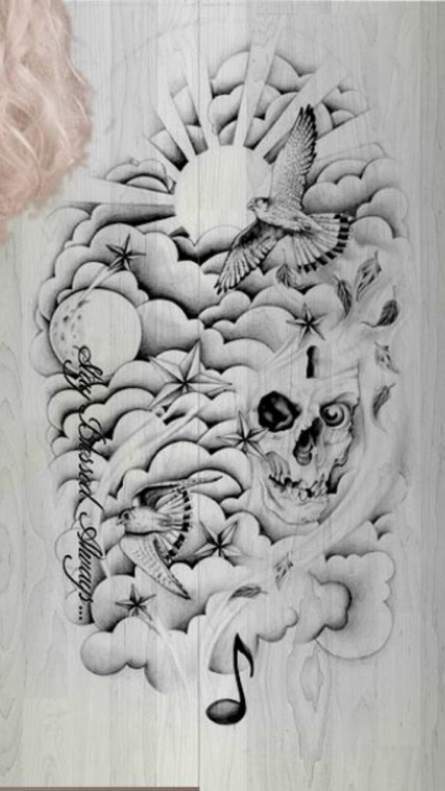 Cloud Drawing Tattoo at Explore collection of
