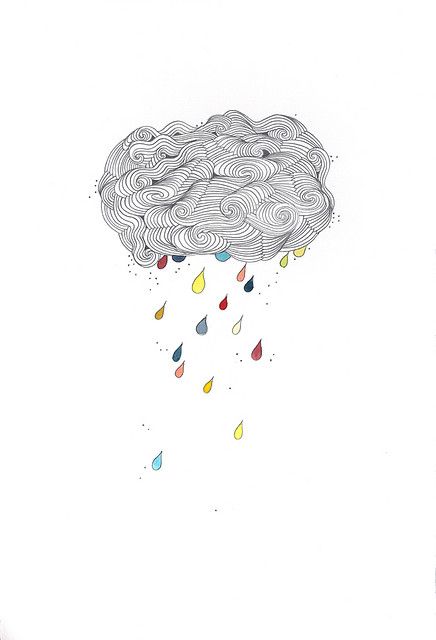 436x640 Drawn Clouds Raon - Cloud Drawing Tumblr