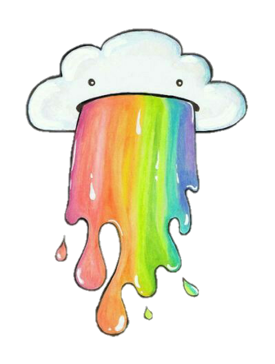 399x528 Cloud Rainbow Tumblr Tumblrdrawing Drawing - Cloud Drawing Tumblr