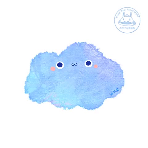 480x480 merry dancing cloud says good bye to july gonna be a n gif - Cloud Drawing Tumblr