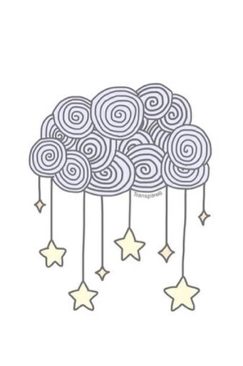 500x751 Cloud Stars Shared - Cloud Drawing Tumblr