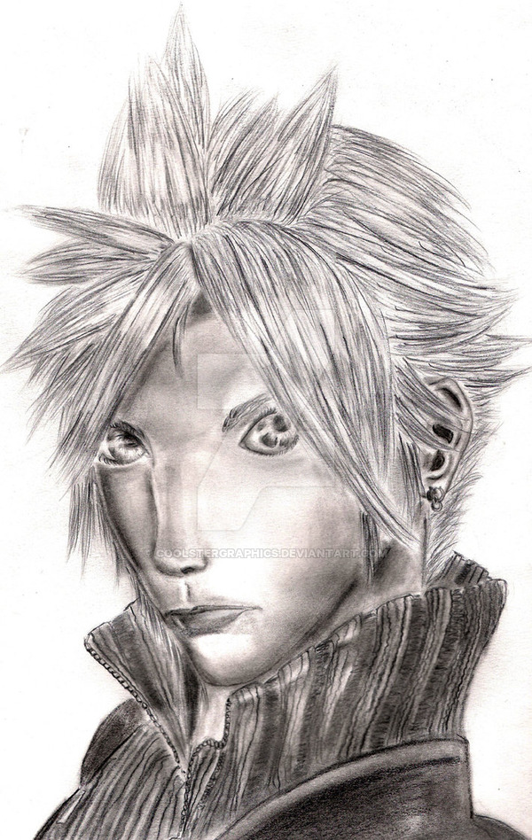 600x948 Cloud Strife - Cloud Strife Drawing