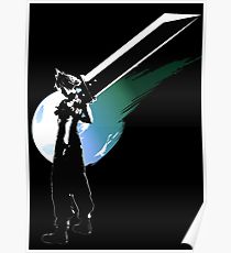 210x230 Cloud Strife Drawing Posters Redbubble - Cloud Strife Drawing